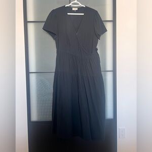 Elegant Black Wrap Dress- Universal Thread, size Large